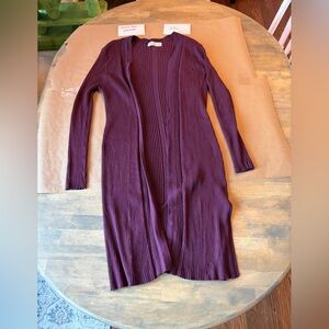 Merona Deep Purple Ribbed Knit Sweater